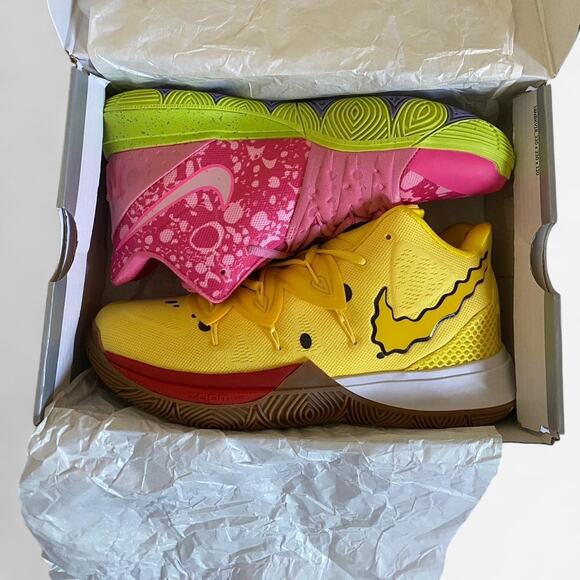 Nike Kyrie 5 SpongeBob SquarePants and Patrick rare mismatch - size 12 - Picture 4 of 8